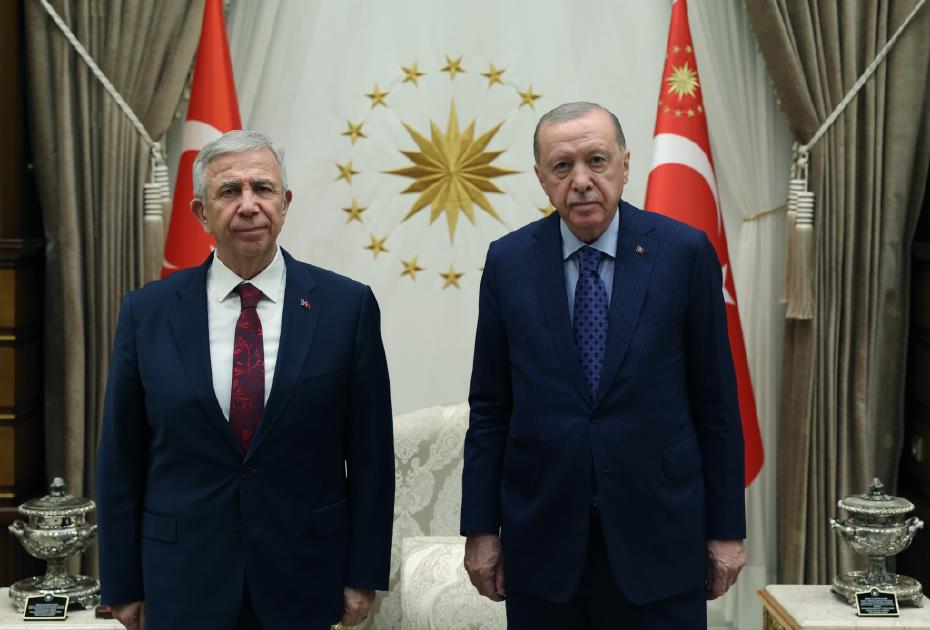 Cumhurbaşkanı Erdoğan, Mansur Yavaş'ı Resmi Kabul Etti
