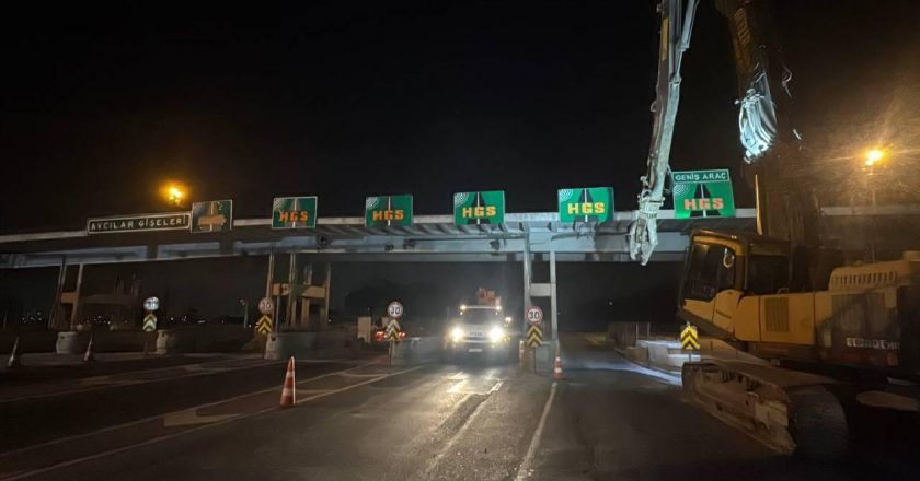 Avcılar gişelerinde yapılacak çalışma nedeniyle otoyola giriş-çıkışlar kapatıldı