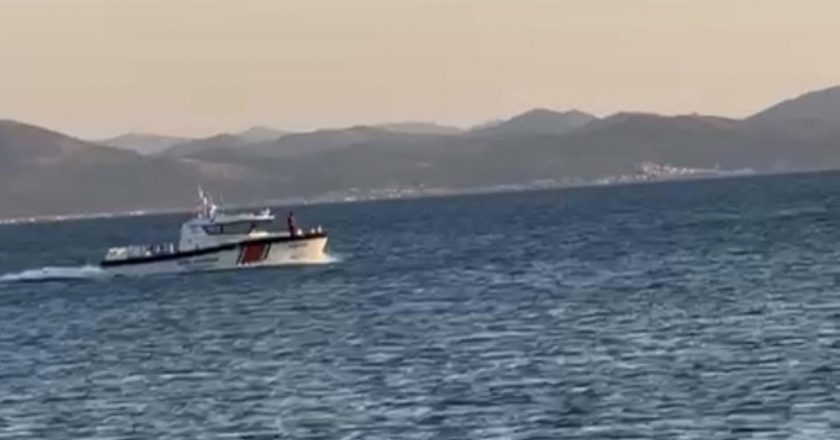 Balıkesir’de denize açıldıktan sonra haber alınamayan kişi için arama çalışması başlatıldı